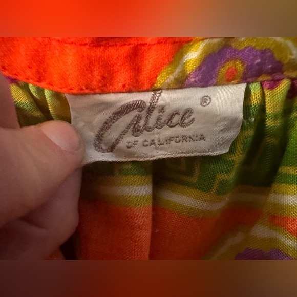 Vntg Alice of California 1960s wrap skirt - Picture 2 of 14